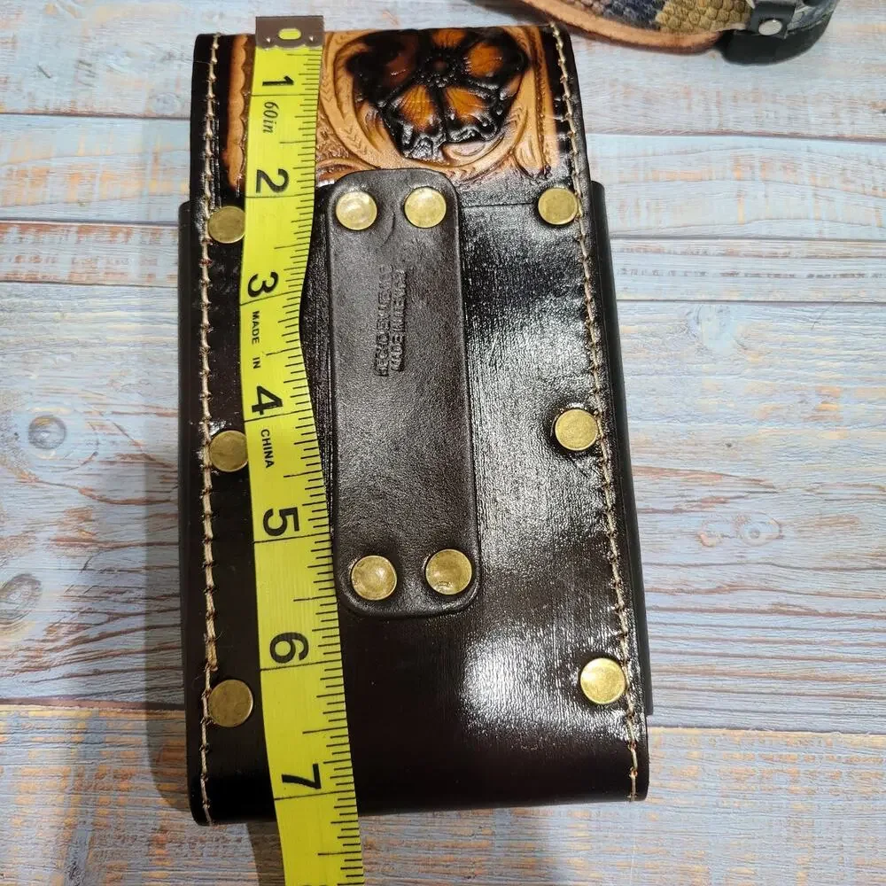Horse Western Leather Phone Holstor LARGE 7x3.75 